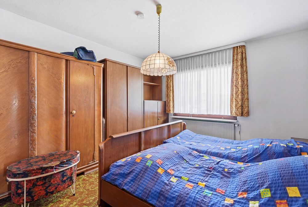 Schlafzimmer des Einfamilienhauses in Hohenaspe, Aufnahme 1.